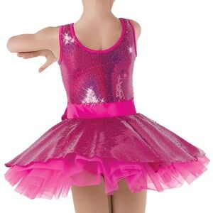 Weissman Pink Sequin Dance Costume